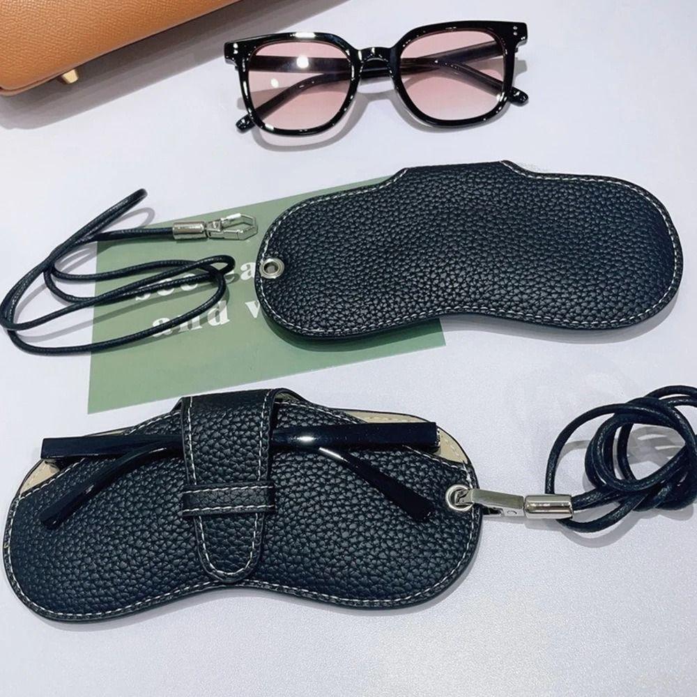 Eyewear Protector Case Glasses Storage Bag Hanging Neck Sunglasses Eyeglass Bag  Female