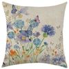 Butterfly Flower Series Throw Pillow Covers With Digital Printing Of Short Plush Fabric Car-Shaped Sofa Cushion Home Decor