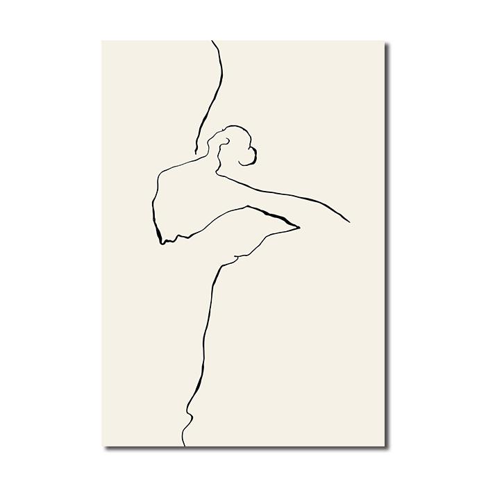 Beach Shell Flowers Poster Landscape Wall Art Canvas Painting Woman Line Nordic Print Modern Picture Living Room Home Decoration