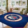 New York Rangers Design Crystal Velvet Rug Soft Decorative Mat for Bedroom Entrance