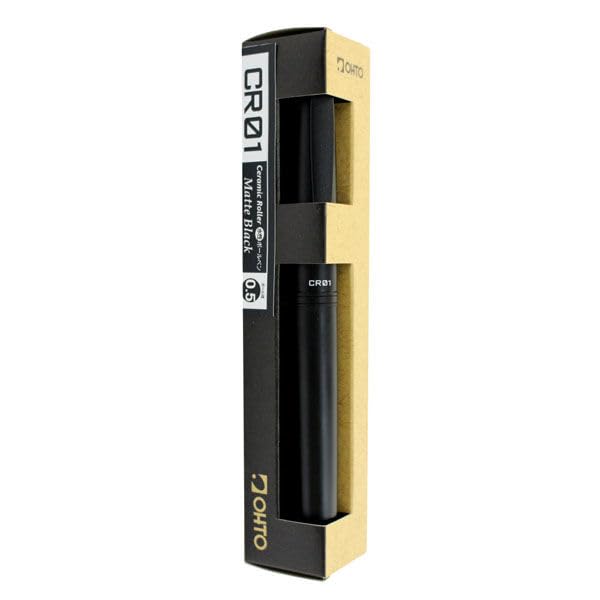 OHTO Auto Rollerball Pen CR01 Matte Black Water-Based (CR01-05-MBK)