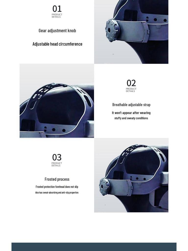 Anti-Laser Welding Face Shield - Lightweight, Head-Mounted Protection for Welders