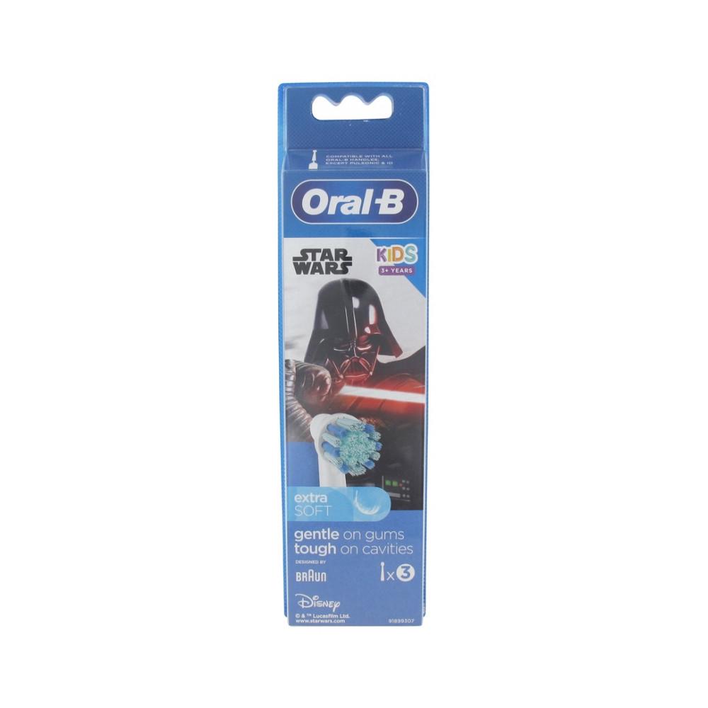 

Oral B Набор из 3 детских насадок Star Wars Kids