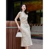 EP YAYING Women's Silk Jacquard Cheongsam Dress