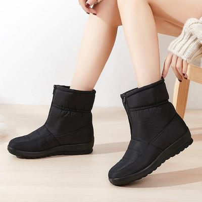 Wasserdichte Winter-Schneestiefel für Damen in Übergröße - Verdickte Baumwolle, Kurzstiefel für mittlere und ältere Menschen