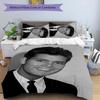 Set di biancheria da letto con motivo del cantante Cliff Richard, 3 pezzi, set copripiumino include copripiumino e federe, decorazione perfetta per la camera da letto per tutte le stagioni e regalo