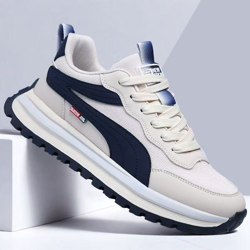 Shoes Men's 2025 New Korean Edition Fashion Versatile Breathable Running Shoes Lightweight and Comfortable Mesh Casual Shoes Sneakers