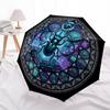 Cybernetic Beetle Project pattern umbrella, portable and foldable design, 8 ribs, a casual accessory for Halloween, Christmas, and birthday gifts.