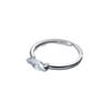 Copper Rings For Women Geometric Fine Jewelry Finger Adjustable Simple Retro Oval Cz Ring For Party Birthday Gift