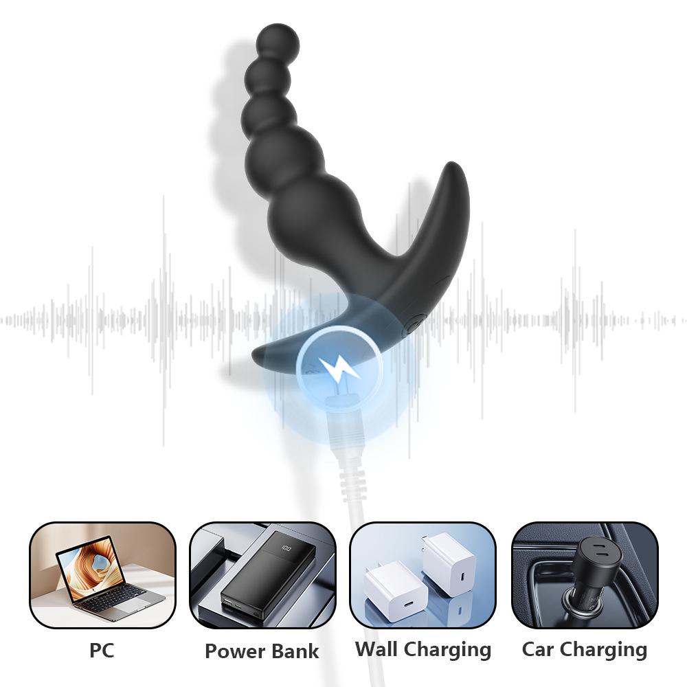 Vibration Anal Plug Wireless APP Remote Control Silicone Bead Pulling 9 Vibration Modes Anal Butt Couple Sex Products Sex Toy