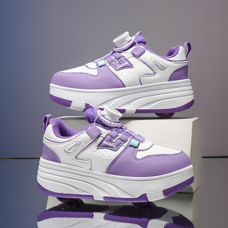 Scarpe Pattini a Rotelle Bambini Bambine Pattini a Rotelle a Quattro Ruote