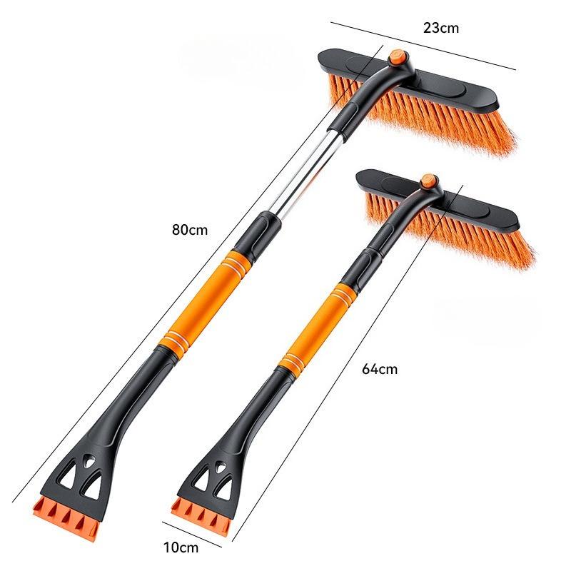 Car Snow Shovel, Multifunctional Portable Ice Shovel, Detachable Telescopic Handle Snow Shovel, Sturdy And Durable Structure, Rotatable Head