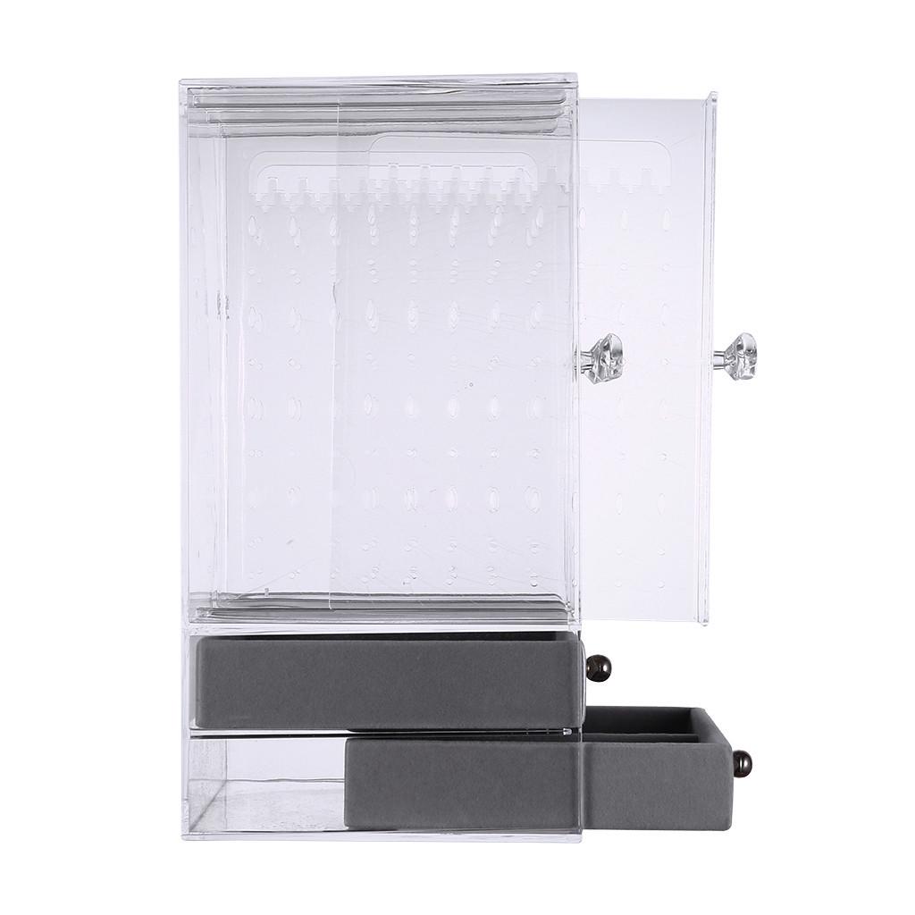 

(SU)Прозрачный органайзер для макияжа, косметики, ювелирных изделий, прозрачная коробка для косметических кистей для губной помады One size