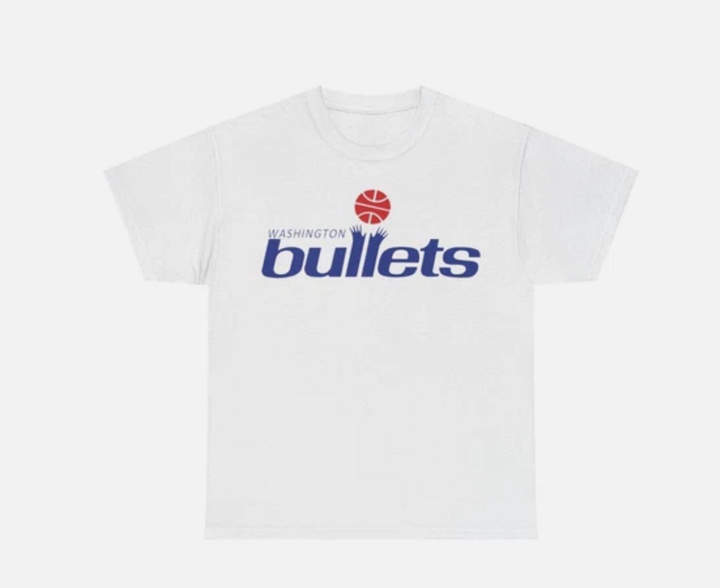 Washington Basketball Bullets Hands Up Retro T-shirt XXL