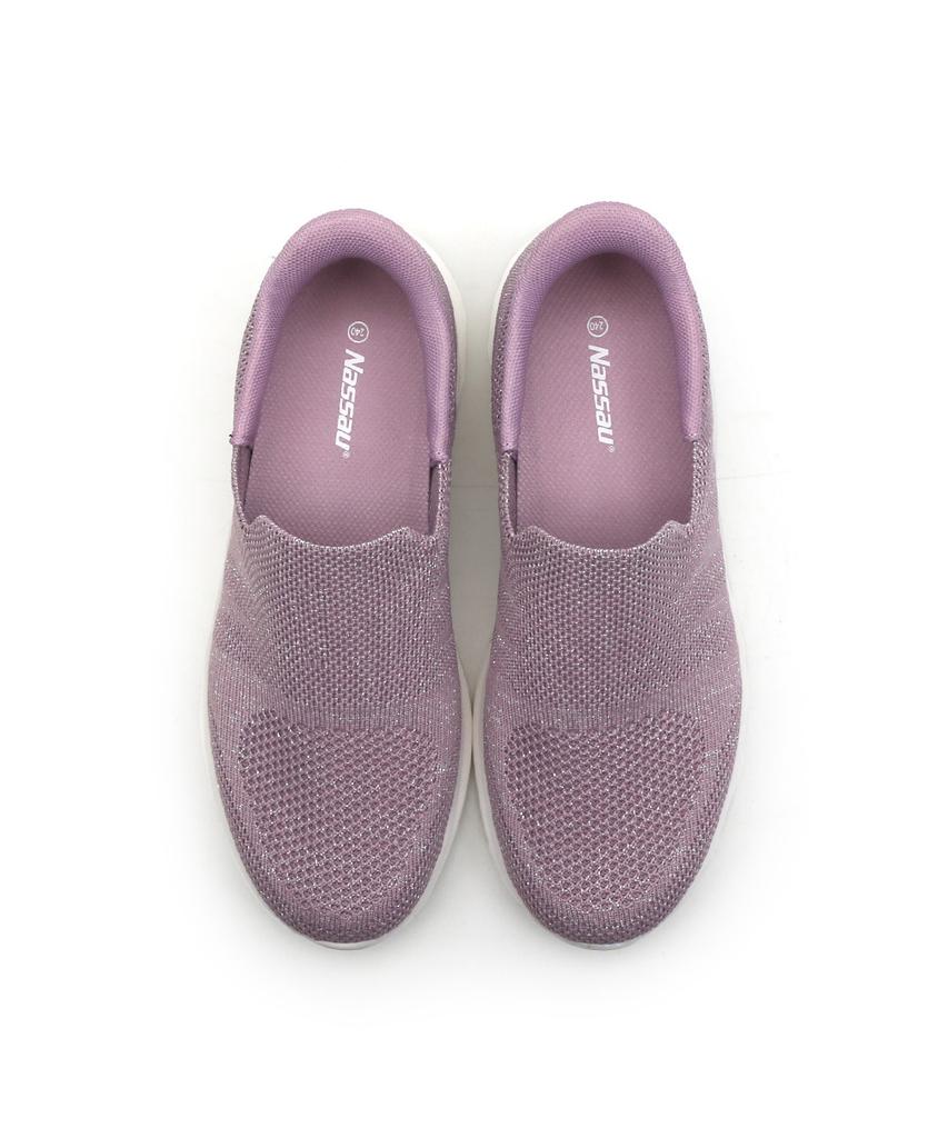 Nassau Baroin Slim Slip-On (Pink)