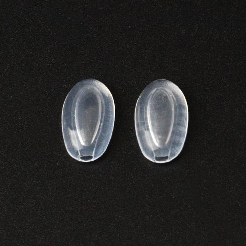 10Pairs(20pcs)Eyeglasses Push-in Soft Silicone Nose Pads For Plastic Steel Glasses Nose Pads