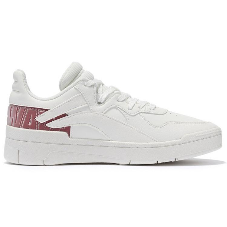 Li Ning Rijin Doujin Collection Skateboard Shoes Women's Low top White/Red AGCS008-1