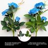 3-head Solar-powered Rose Flower Lights Garden LED In-ground Lamps Courtyard Decoration Rose Lawn Lights IP44 CE Certified