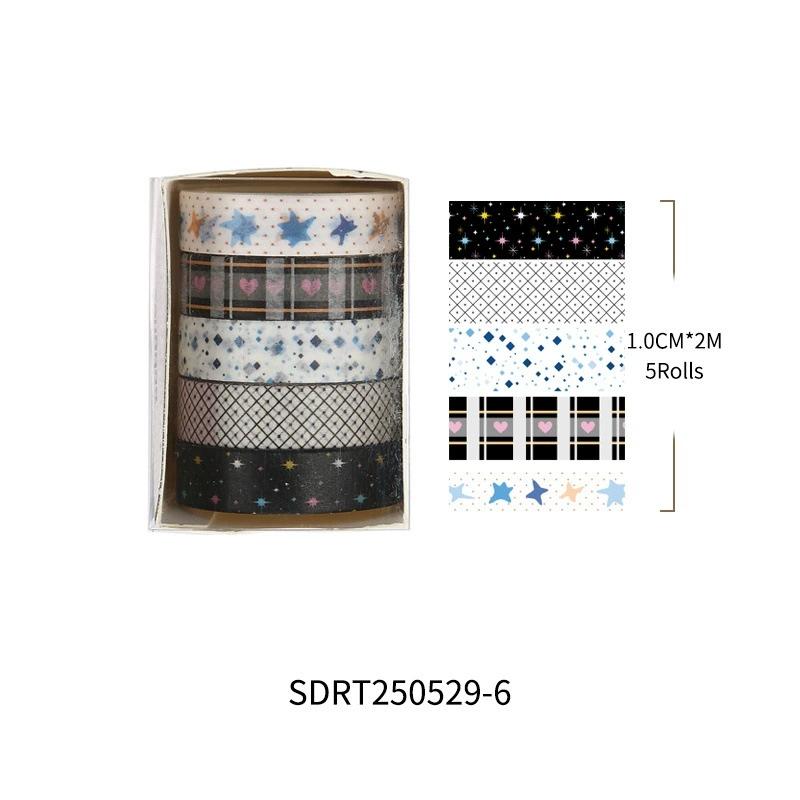 

5Pcs/Lot Cherry Star Style Decorative Tape Cute Cartoon Creative Washi Tape School Stationery