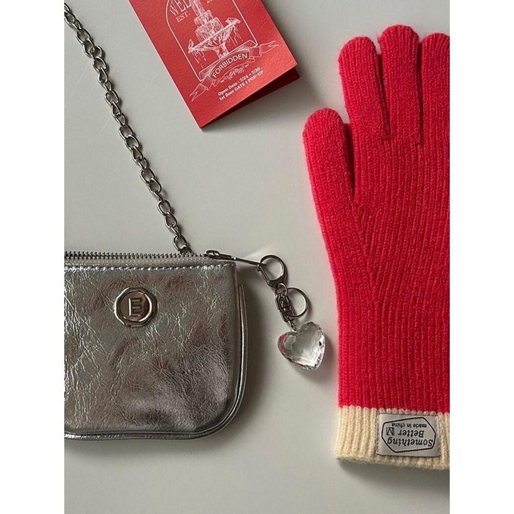 Elegant Table CLEAR HEART KEYRING_ Clear Heart Keyring