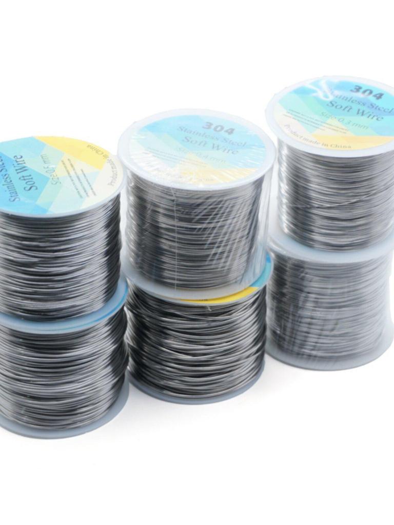 Titanium Stainless Steel Soft Wire for Jewelry and Floral DIY Projects
