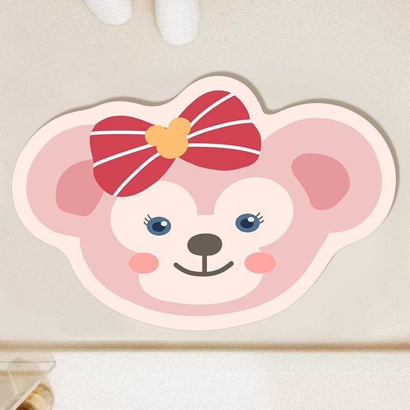 Cartoon Xiaoxin Diatom Mud Floor Mat Bathroom Door Absorbing Quick-drying Floor Mat Bathroom Wear-resistant and Easy-to-maintain Anti-slip Mat