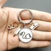 Paint Fashion Creative Nurse Medical Syringe Stethoscope Image Keychain Glass Suitable Nurses and Doctors Key Ring Pendant Gift