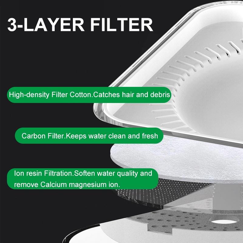 3l USB Automatic Pet Dog Cat Feeder Water Fountain Cat Water Fountain 360 °Circulate Pond Water Purifier