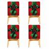 2/4/6pcs/set 45x55cm Christmas Bow Berries Chair Cover Table Decoration Dining Seat Chair Covers Dining Room Bar Party Banquate