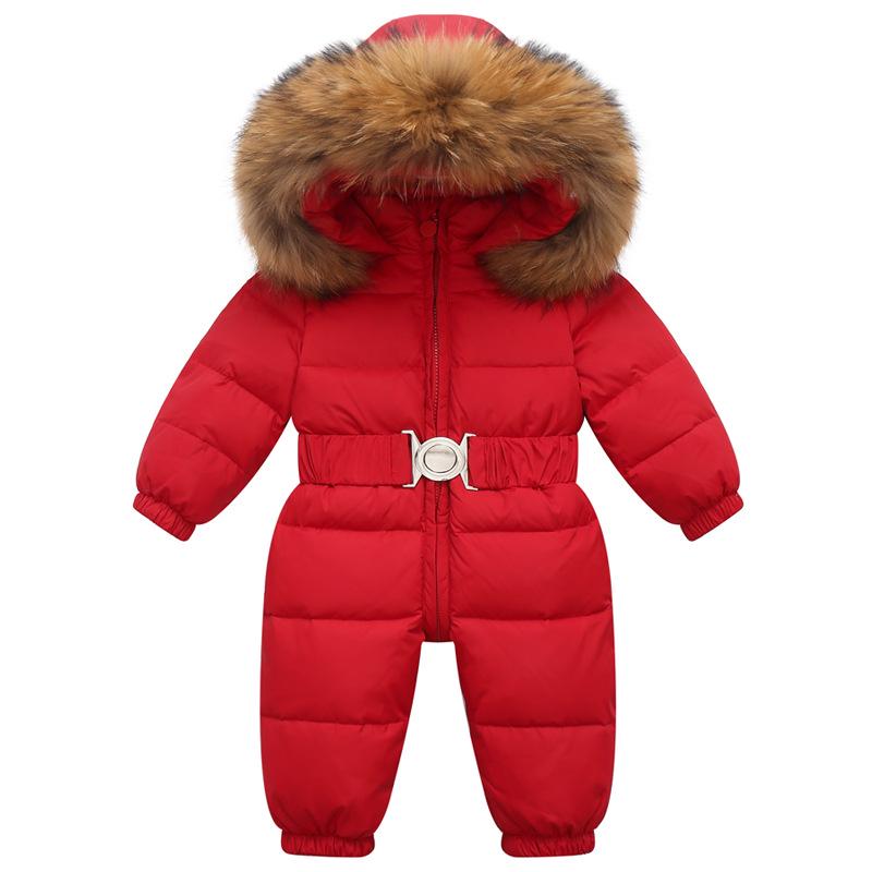 2024 Winter Kids' Down Ski Jacket: European/American Style, Thickened One-Piece Suit for Boys & Girls