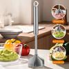 Meat Chopper Tool, Stainless Steel Ground Beef Crusher with 6 Blades, Hamburger Masher for Turkey Chicken, Potato Masher & Food Processor