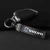 Carbon Fiber Leather Car Keychain Keyring Key Accessories For Volvo Xc60 Xc90 V40 V60 S60 V50 V90 S80 C40 XC40 V70 XC70 C30 C70