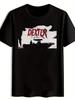 T-shirt DEXTER Red Font Print