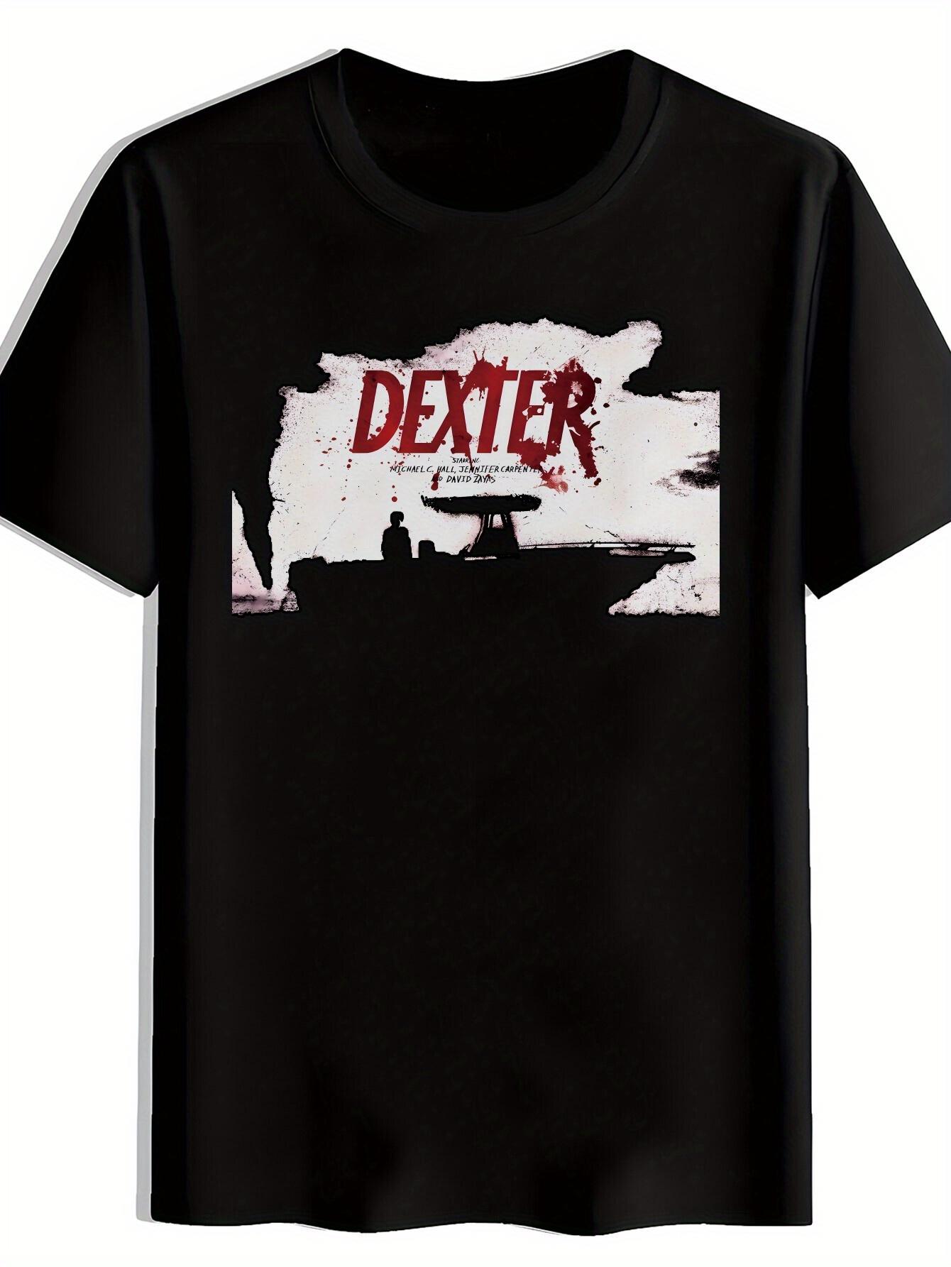 T-shirt DEXTER Red Font Print S