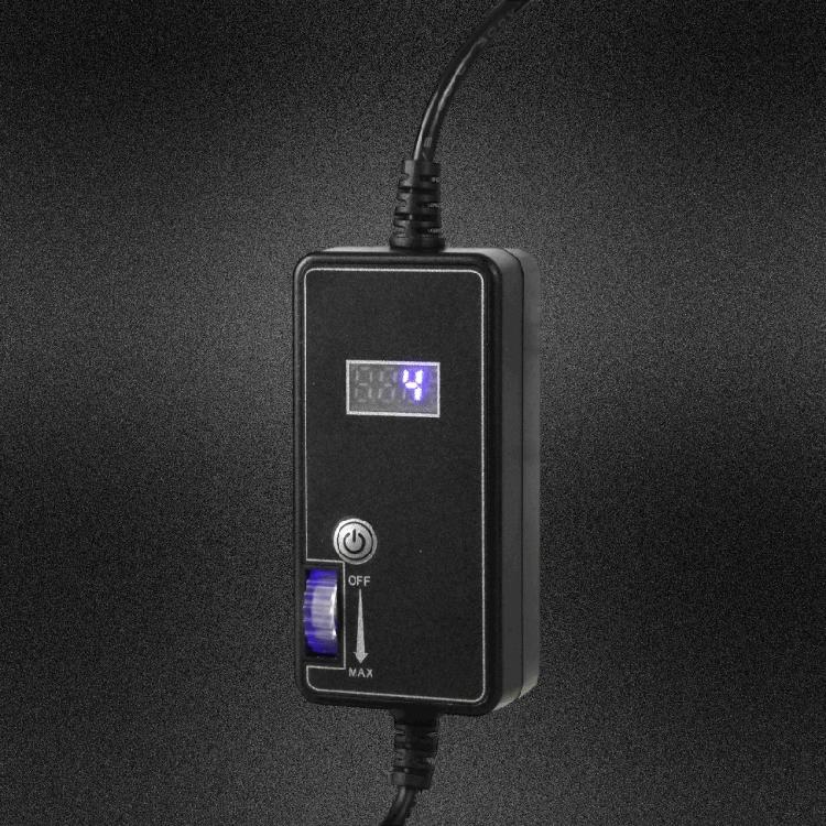 Variable Speed Controller With Temperature Display 5.5x2.1mm Male to USB Male Motor Controller for Cooling Fan