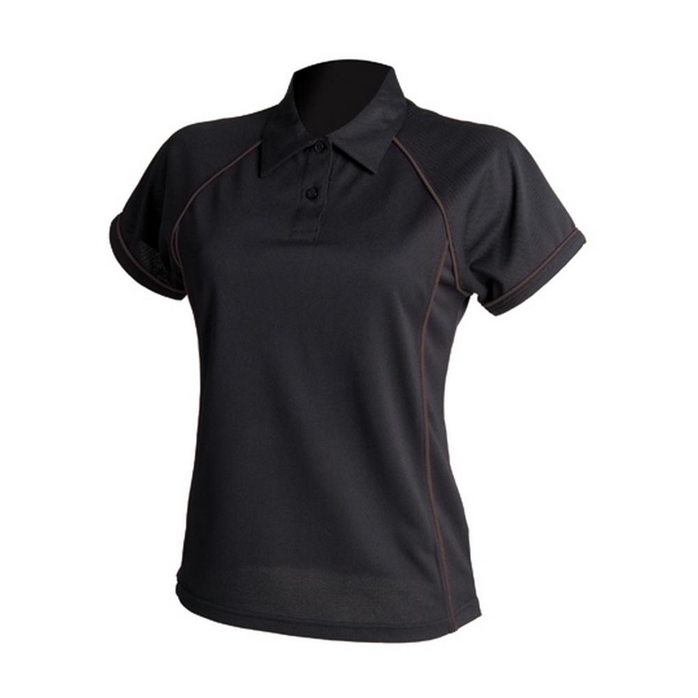 Finden & Hales Womens/Ladies Performance Piped Polo Shirt