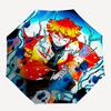 1pc Demon Slayer Automatic Folding Umbrella, Automatic Folding Umbrella with 8 Ribs, Convenient for Outdoor Use  087