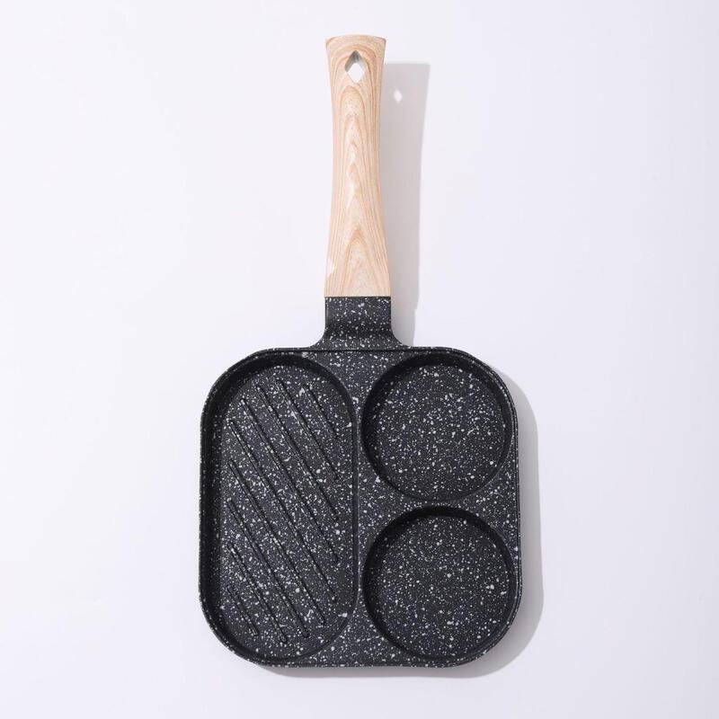 Multi-functional 3-Hole Breakfast Pan