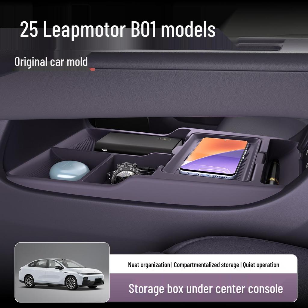 Leapmotor B01 Center Console Storage Box – Fits 25 Models, Automotive Organizer, Specialty Accessory.