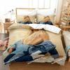 Popular Kawaii Sexy Girl Bedding Set Printed single Comforter Quilt Duvet Cover Pillow Case 3 Pieces Sets Kids Adult Size