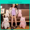 Large Cute Alpaca Plush Toy For Girls Soft And Cuddly Stuffed Lamb Doll With Pp Cotton Filling For Sleeping Or Hugging Pink, White, And Purple