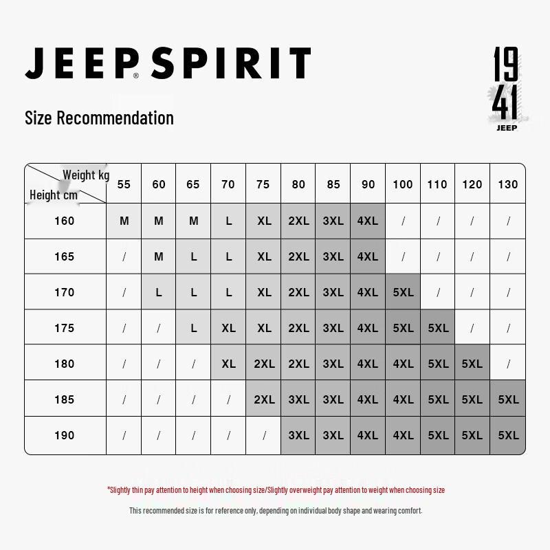 JEEP SPIRIT Men's American Trendy Pullover Sweatshirt