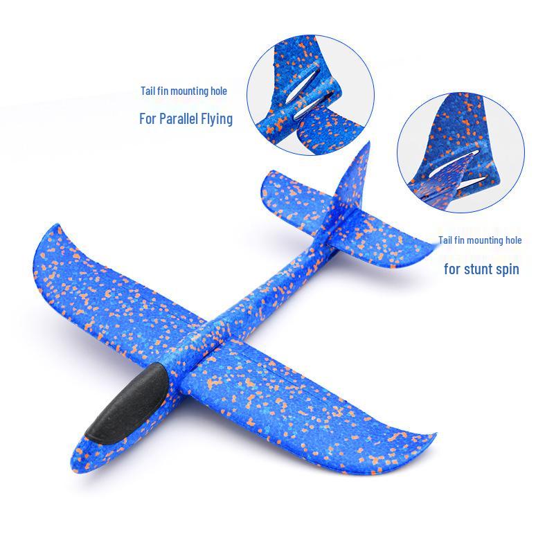 48cm Colorful EPP Foam Hand-Throw Airplane - Stunt Boomerang, Drop-Resistant Parent-Child Toy