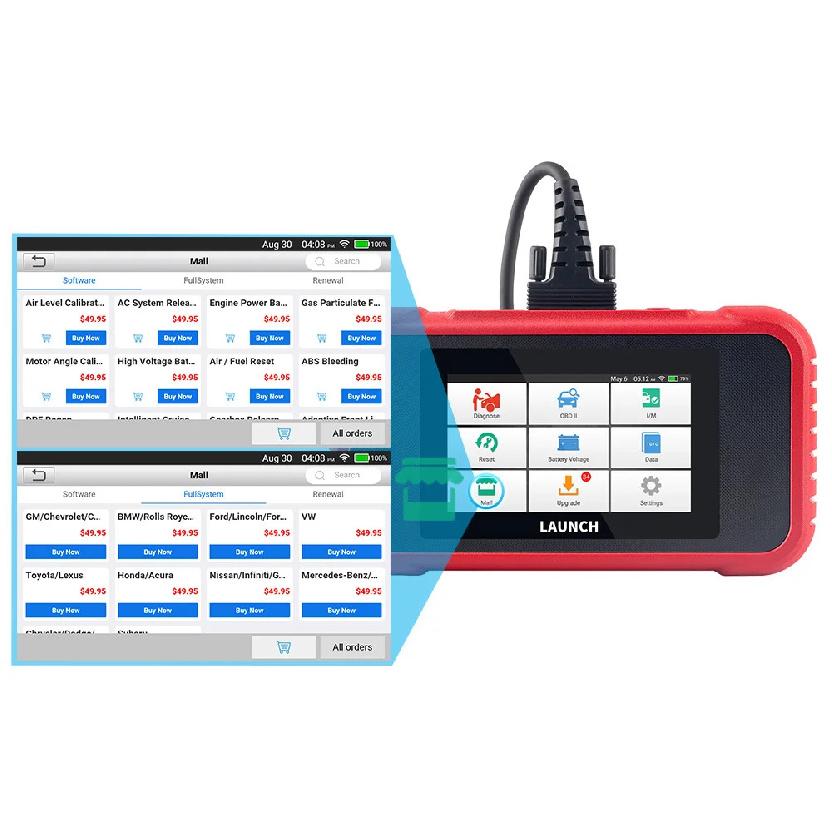 LAUNCH X431 CRP123E V2.0 OBD2 Scanner ENG ABS Airbag SRS AT Auto Diagnostic Tool 7 Reset Code Reader Automotive tools PK CRP123