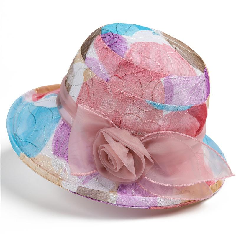 Spring and summer hat women's sun hat thin breathable grandma basin hat sunscreen sun hat