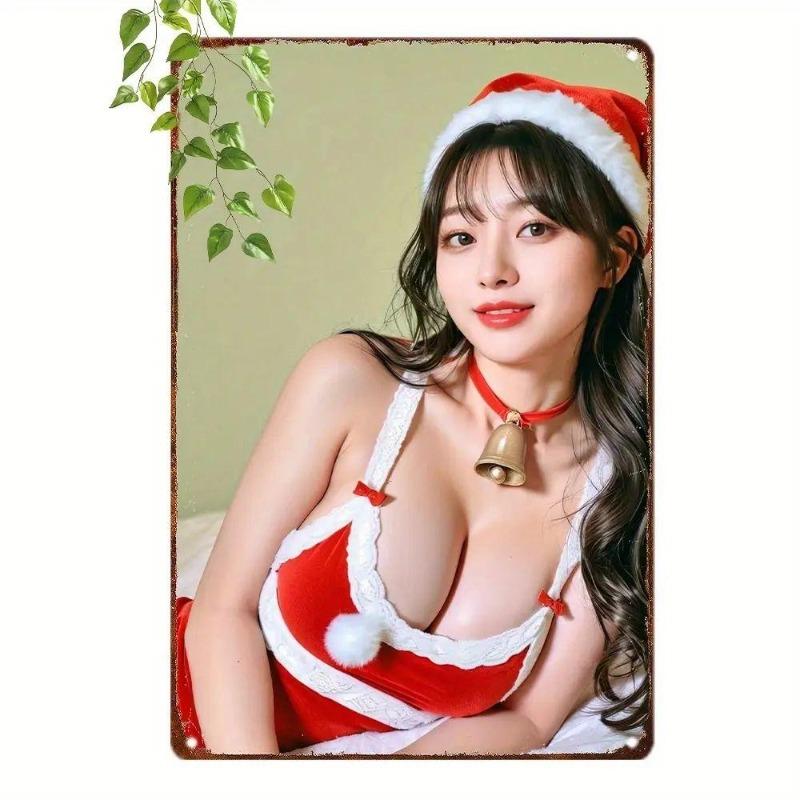 Pin-Up Girl Blechschilder, Garage Werkstatt Metalldekor 20x30cm