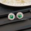Women Jewelry Set Ruby Earrings Pendant Royal Blue Emerald Sugar Loaf Ring Luxury Gemstone Gift