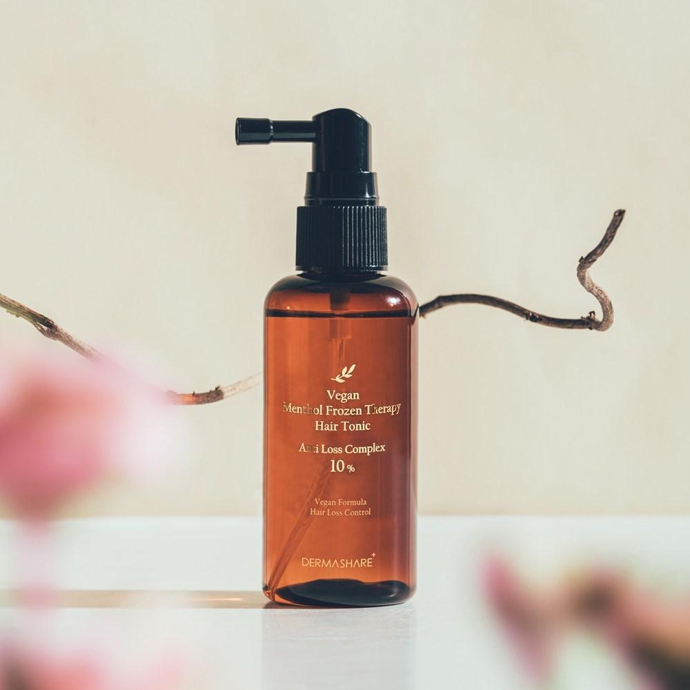 Dermashare Vegan Hair Loss Functional Menthol Frozen Therapy Hypoallergenic Hair Tonic, 80ml, 2 Pieces