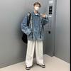 Men's Retro Denim Jacket: Trendy American Design, Loose-Fit Casual, Autumn/Winter