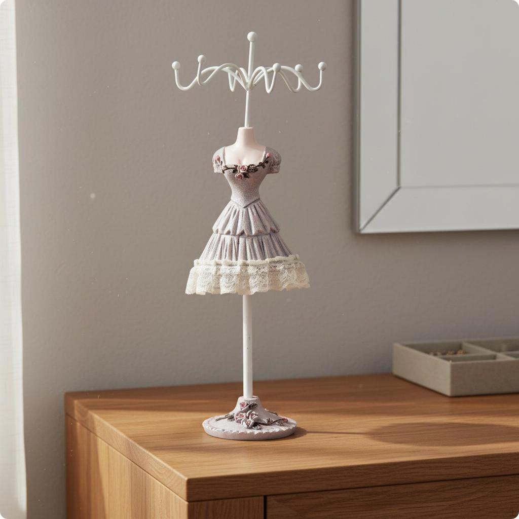 Mannequin Jewelry Stand Decorative Earring Necklace Holder Sophisticated Tree Display for
